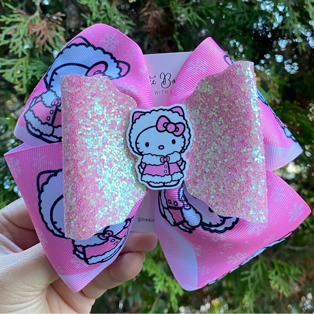 Hello Kitty Inspired Hair Bow